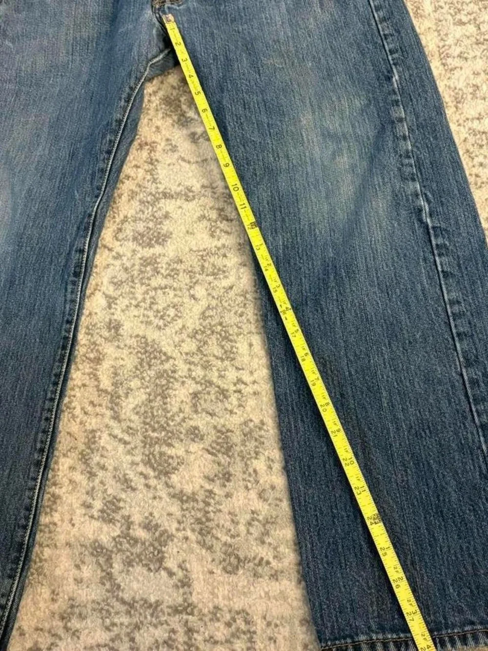 Levi's 501 blue denim straight button fly jeans size 34/30